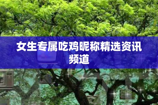 女生专属吃鸡昵称精选资讯频道