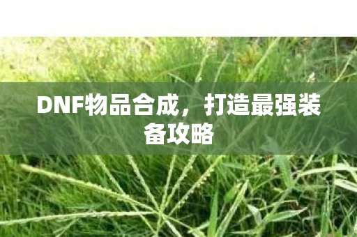DNF物品合成,打造最强装备攻略 DNF物品合成,打造最强装备攻略