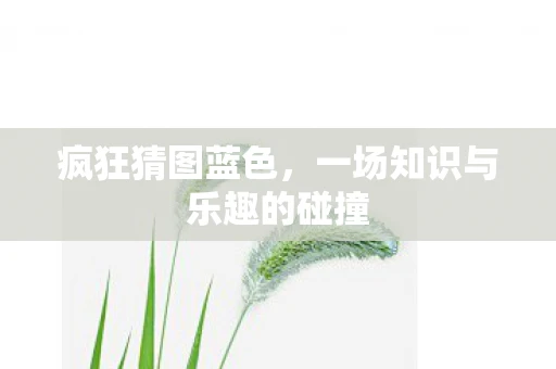 疯狂猜图蓝色，一场知识与乐趣的碰撞