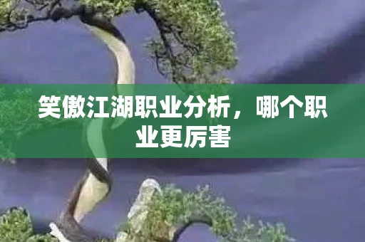 笑傲江湖职业分析，哪个职业更厉害