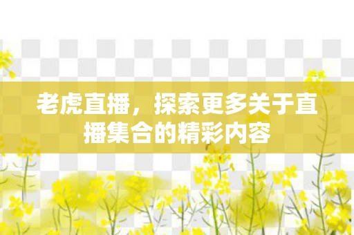 老虎直播，探索更多关于直播集合的精彩内容