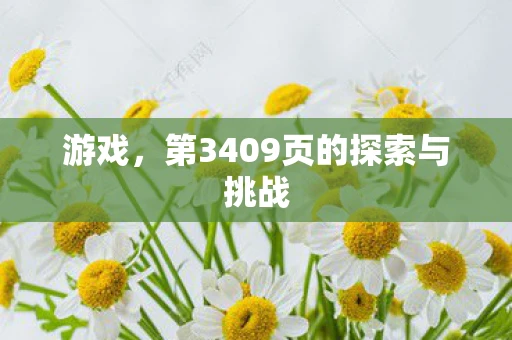 游戏，第3409页的探索与挑战