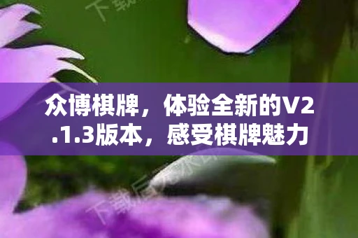 众博棋牌，体验全新的V2.1.3版本，感受棋牌魅力