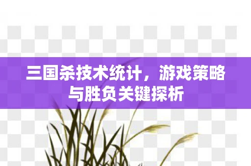 三国杀技术统计，游戏策略与胜负关键探析