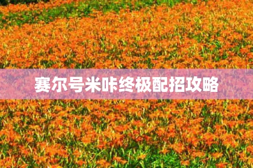 赛尔号米咔终极配招攻略