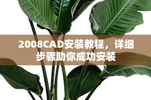 2008CAD安装教程图片