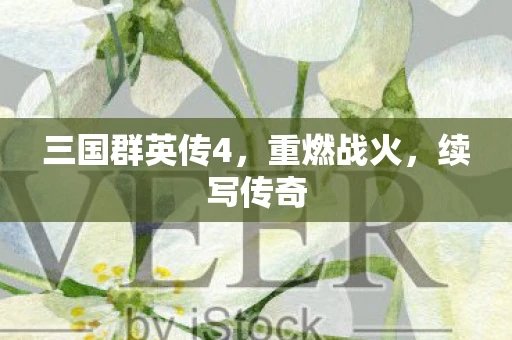 三国群英传4，重燃战火，续写传奇