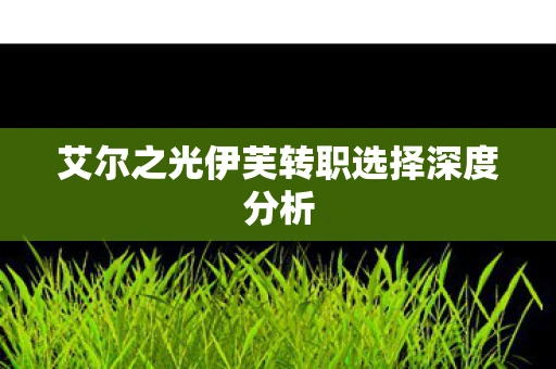 艾尔之光伊芙转职选择深度分析