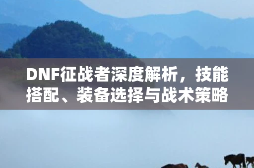 DNF征战者深度解析，技能搭配、装备选择与战术策略