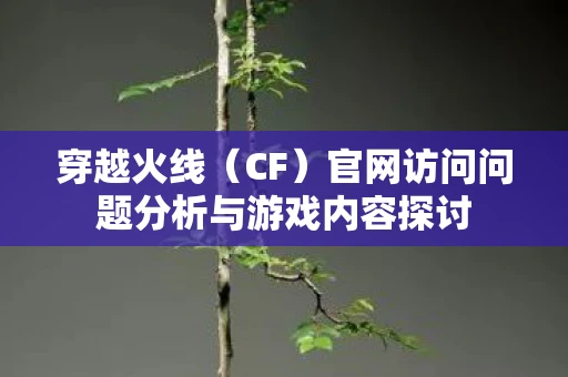 穿越火线（CF）官网访问问题分析与游戏内容探讨