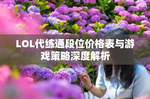 LOL代练通段位价格表与游戏策略深度解析