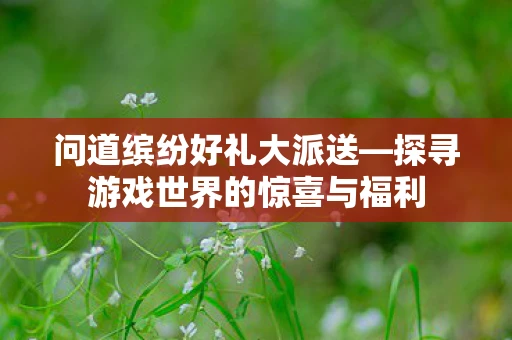 问道缤纷好礼大派送—探寻游戏世界的惊喜与福利