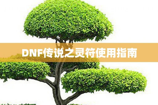 DNF传说之灵符使用指南