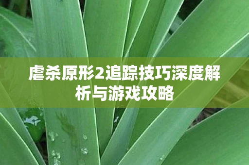 虐杀原形2追踪技巧深度解析与游戏攻略