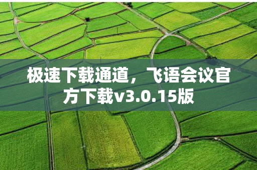 极速下载通道，飞语会议官方下载v3.0.15版