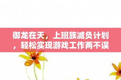 御龙在天，上班族减负计划，轻松实现游戏工作两不误