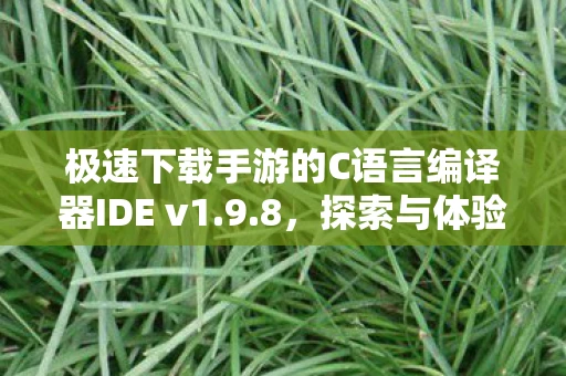 极速下载手游的C语言编译器IDE v1.9.8，探索与体验