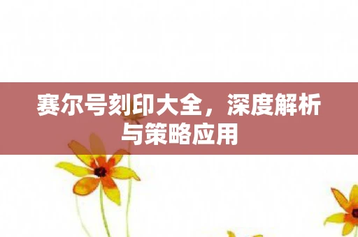 赛尔号刻印大全，深度解析与策略应用