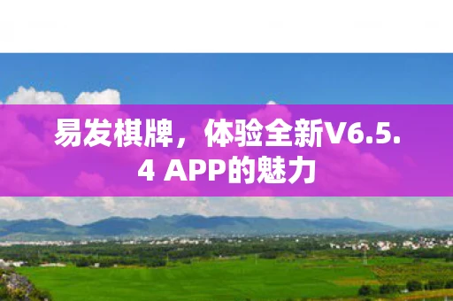 易发棋牌，体验全新V6.5.4 APP的魅力