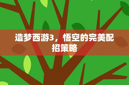 造梦西游3，悟空的完美配招策略