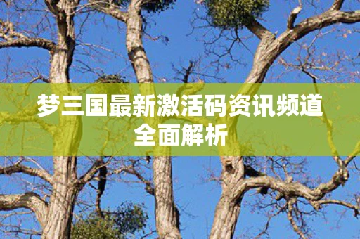 梦三国最新激活码资讯频道全面解析
