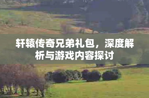 轩辕传奇兄弟礼包，深度解析与游戏内容探讨
