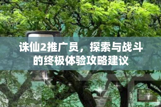 诛仙2推广员，探索与战斗的终极体验攻略建议