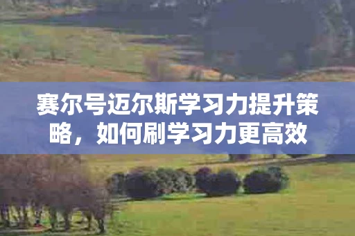 赛尔号迈尔斯学习力提升策略，如何刷学习力更高效