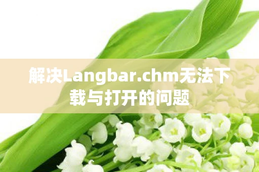 解决Langbar.chm无法下载与打开的问题