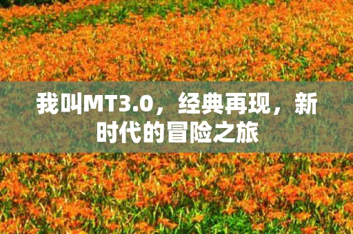 我叫MT3.0，经典再现，新时代的冒险之旅