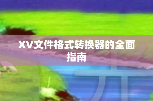 XV文件格式转换器的全面指南