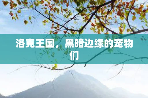 洛克王国，黑暗边缘的宠物们