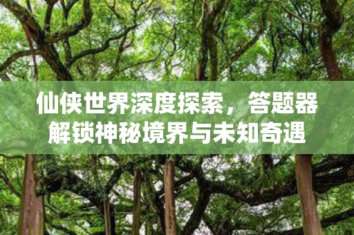 答题器解锁神秘境界与未知奇遇图片