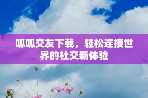 轻松连接世界的社交新体验图片