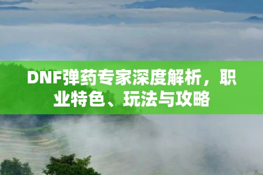 DNF弹药专家深度解析，职业特色、玩法与攻略
