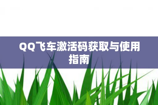 QQ飞车激活码获取与使用指南