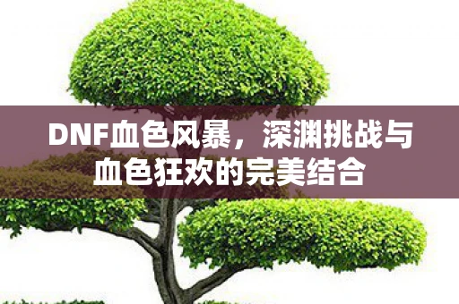 DNF血色风暴，深渊挑战与血色狂欢的完美结合