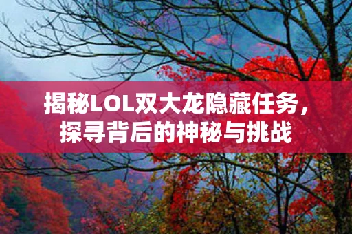 揭秘LOL双大龙隐藏任务，探寻背后的神秘与挑战