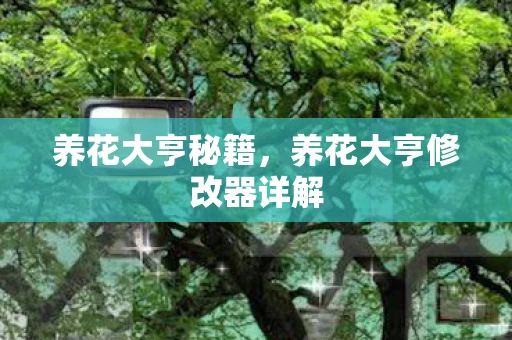 养花大亨秘籍，养花大亨修改器详解