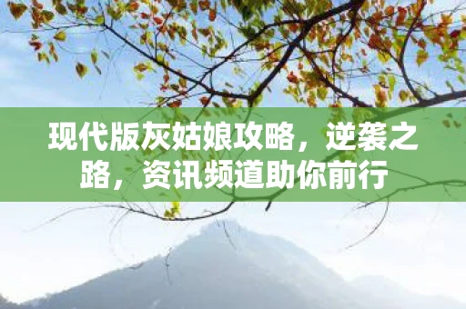 现代版灰姑娘攻略，逆袭之路，资讯频道助你前行