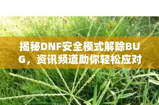 揭秘DNF安全模式解除BUG，资讯频道助你轻松应对