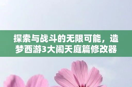 探索与战斗的无限可能，造梦西游3大闹天庭篇修改器的应用与探索