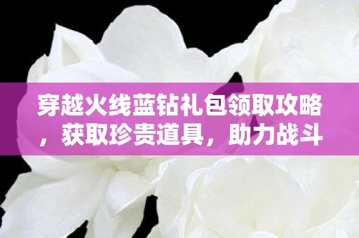 穿越火线蓝钻礼包领取攻略，获取珍贵道具，助力战斗升级