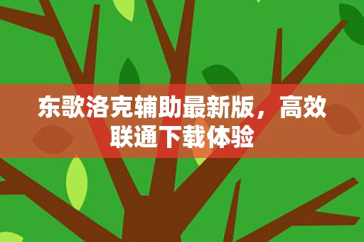 东歌洛克辅助最新版，高效联通下载体验