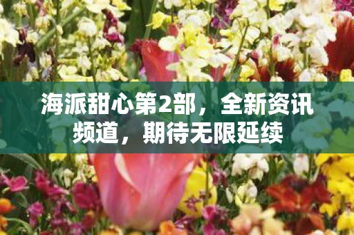 海派甜心第2部，全新资讯频道，期待无限延续