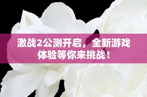 激战2公测开启，全新游戏体验等你来挑战！