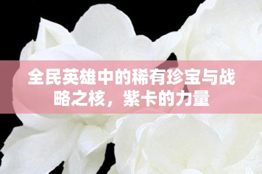 全民英雄中的稀有珍宝与战略之核，紫卡的力量