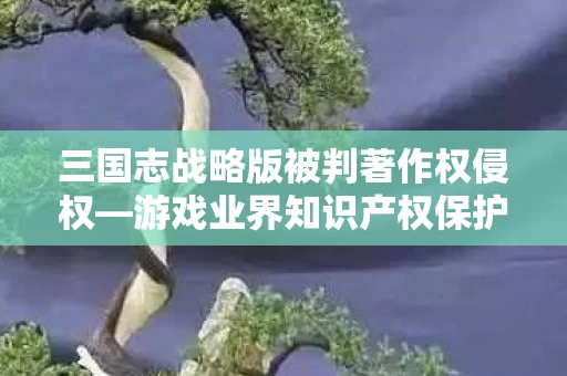 三国志战略版被判著作权侵权—游戏业界知识产权保护探讨