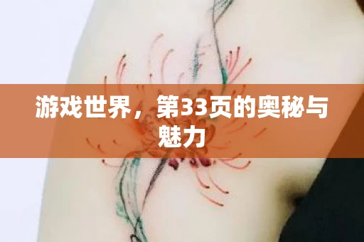 游戏世界，第33页的奥秘与魅力