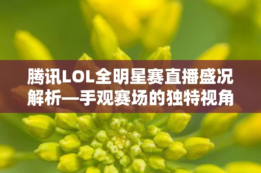 腾讯LOL全明星赛直播盛况解析—手观赛场的独特视角